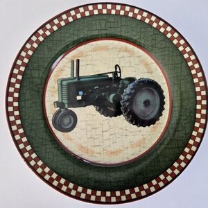 Tractor Decorative Plate Retro